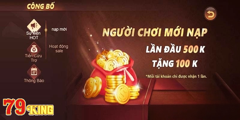 Lợi ích thành viên nhận được khi nạp tiền 79KING trực tuyến